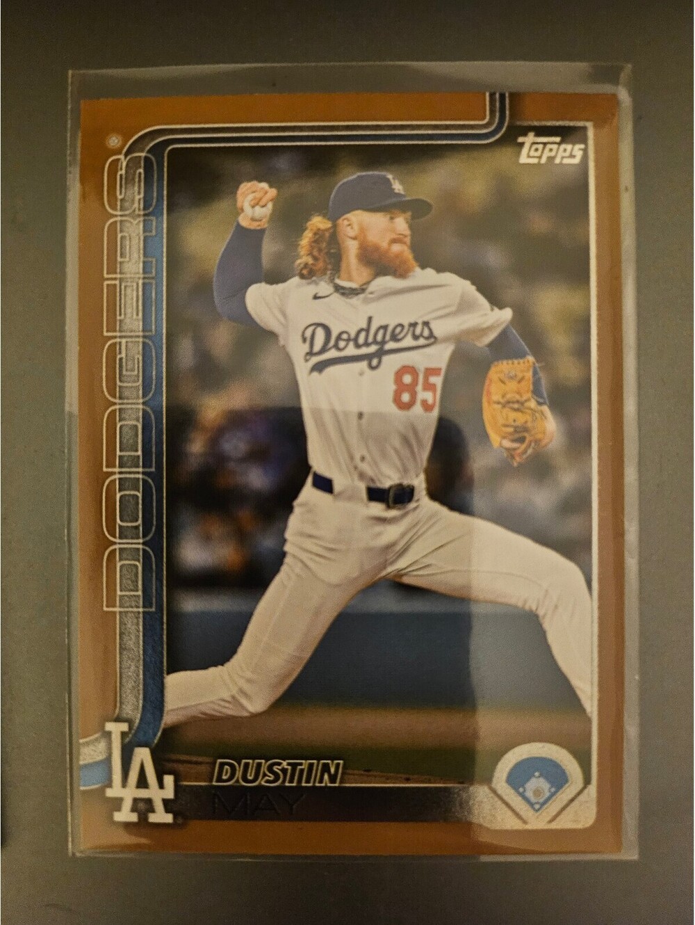 2025 Topps Update Gold Dustin May /2025 #US70 - No./2025 - Dodgers